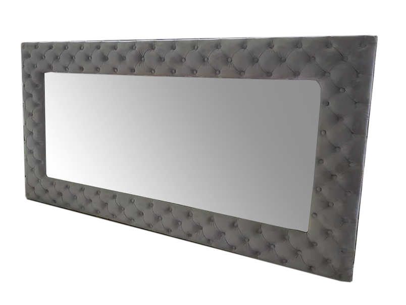 Stapleton Grey Velvet mirror