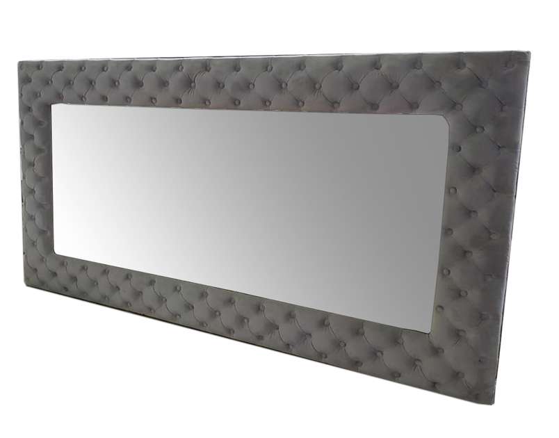 Stapleton Grey Velvet mirror