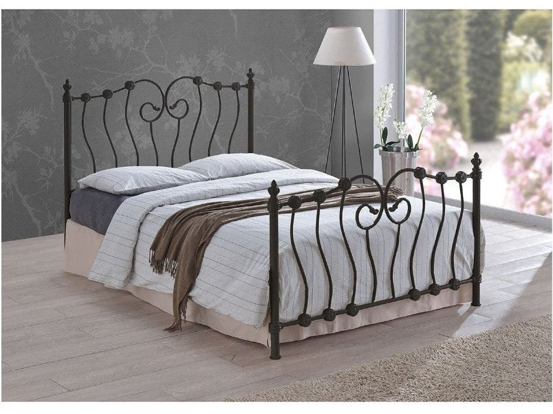 Inova Black Metal Frame Bed