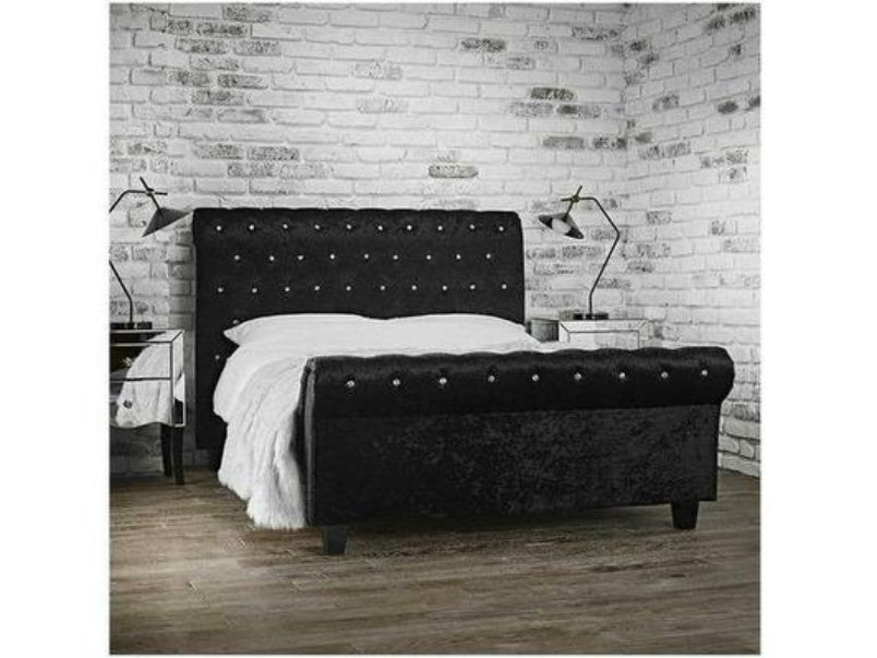 Isabella 4.6 Double Bed Black