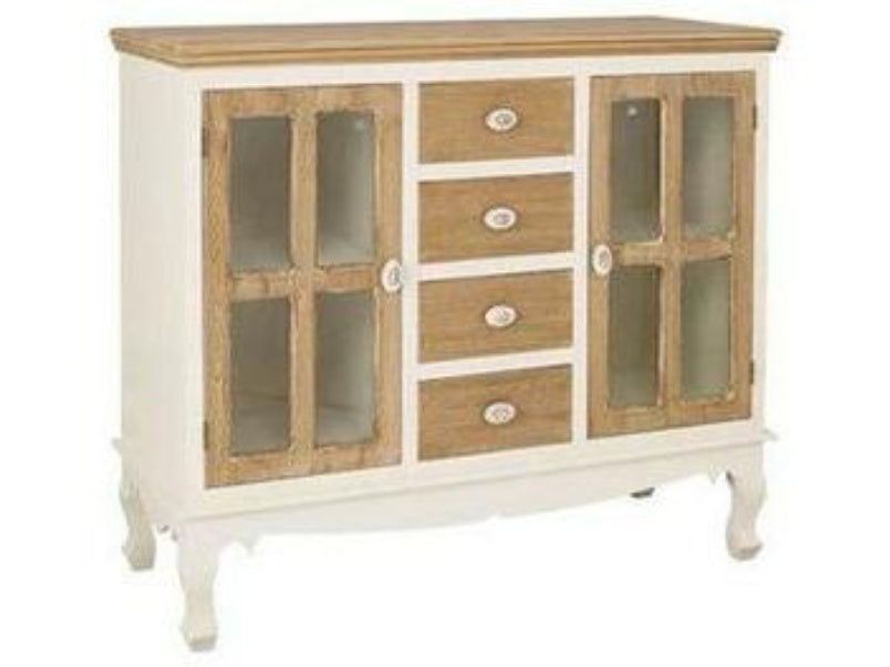 Juliette Sideboard With Glass Cream