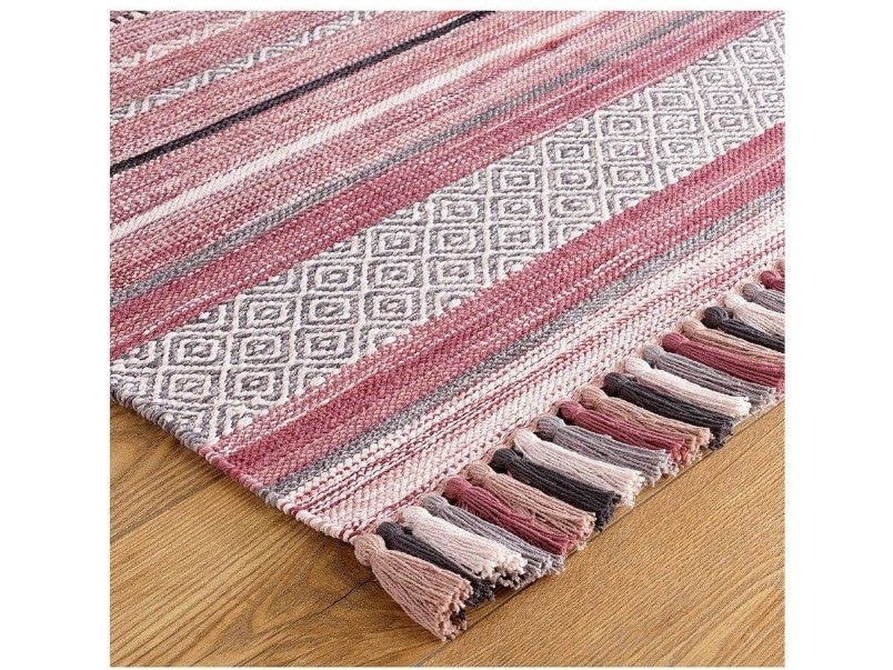 Kelim Stripe Pink Runner