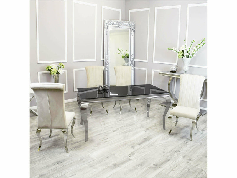 1.8m Tribeca Dining Set with Luxe Chairs