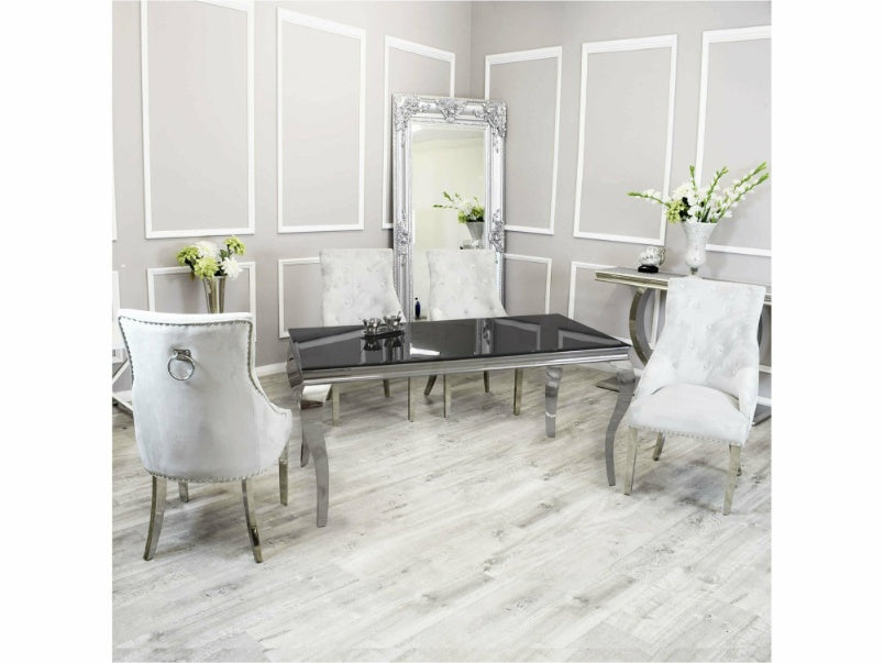 1.6m Louis Dining Set with Duke Chairs