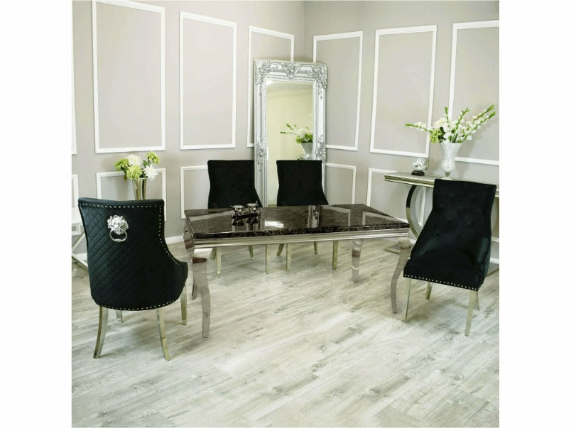 1.6m Louis Dining Set with Bentley Chairs