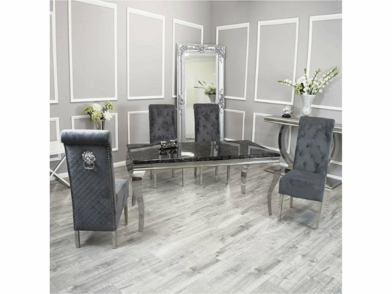 2m Louis Dining Set with Emma Chairs