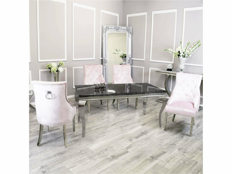 1.4m Louis Dining Set with Duke Chairs