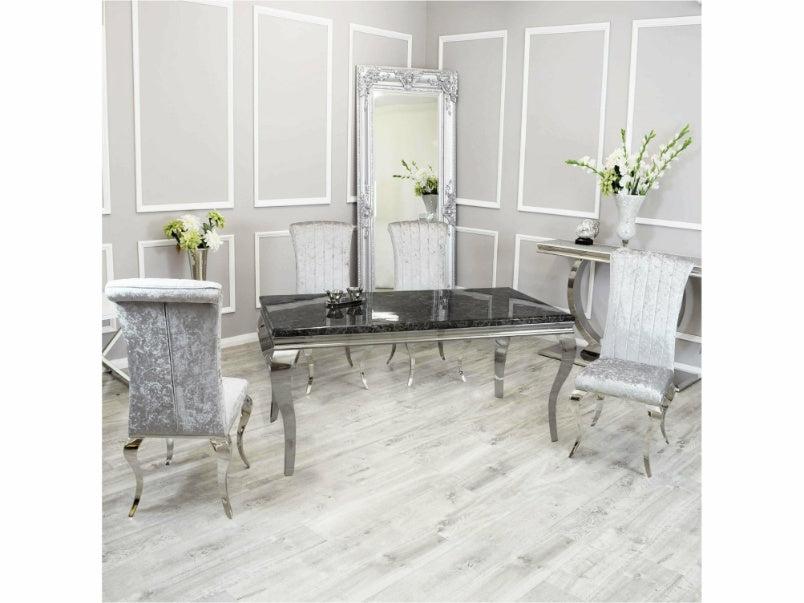 1.8m Louis Dining Set with Nicole Chairs