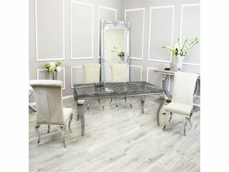 1.4m Tribeca Dining Set with Luxe Chairs