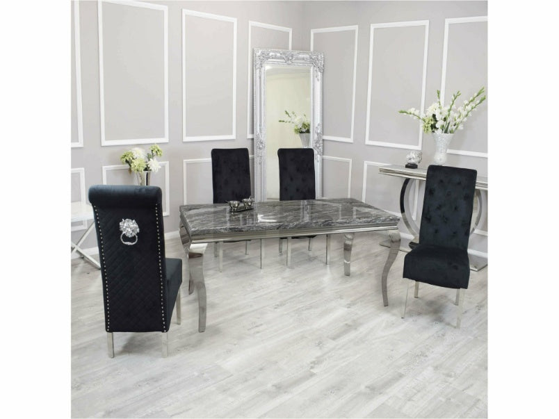 1.4m Louis Dining Set with Emma Chairs