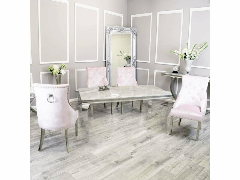 2m Louis Dining Set with Duke Chairs