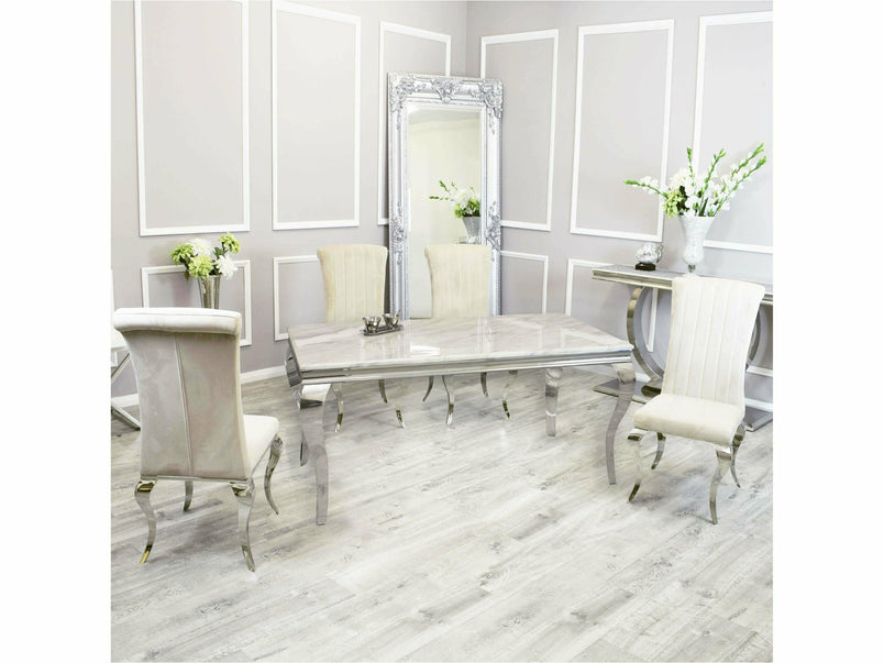 1.8m Tribeca Dining Set with Luxe Chairs