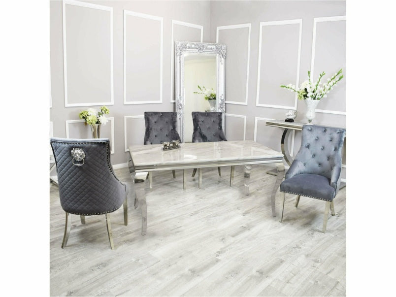 1.4m Louis Dining Set with Bentley Chairs