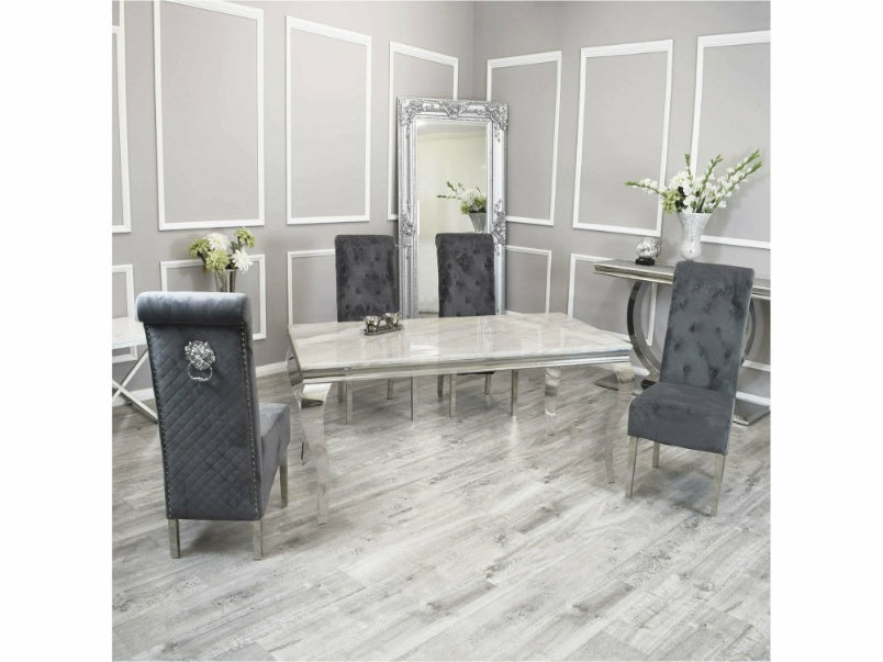 1.6m Louis Dining Set with Emma Chairs