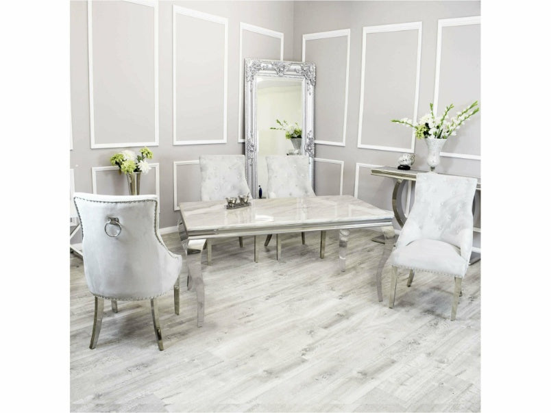 1.4m Louis Dining Set with Duke Chairs