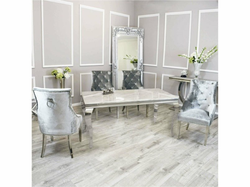 1.4m Louis Dining Set with Duke Chairs