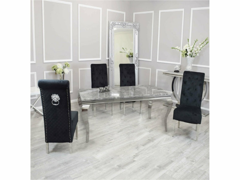 1.6m Louis Dining Set with Emma Chairs