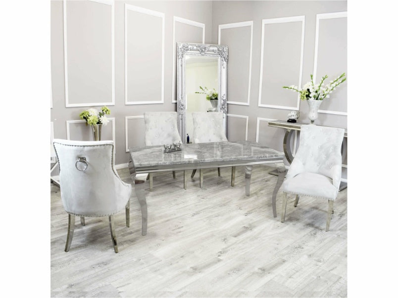 1.4m Louis Dining Set with Duke Chairs