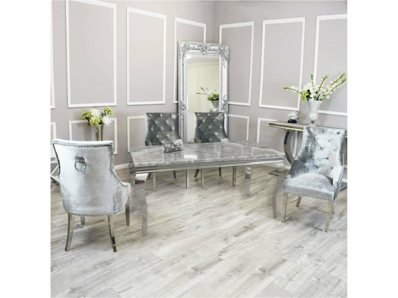 1.8m Louis Dining Set with Duke Chairs
