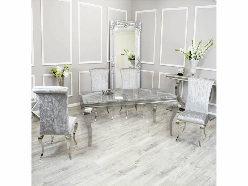 2m Tribeca Dining Set with Luxe Chairs