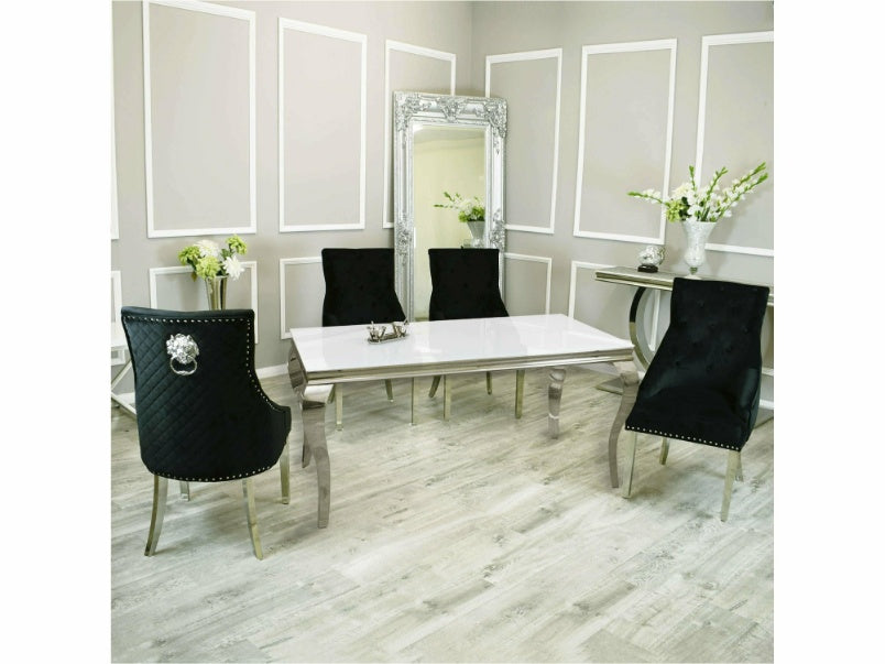 1.4m Louis Dining Set with Bentley Chairs