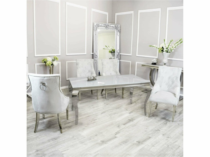 2m Louis Dining Set with Duke Chairs
