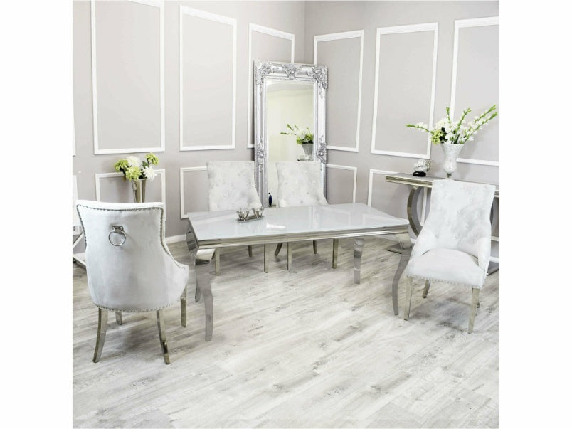 1.4m Louis Dining Set with Duke Chairs