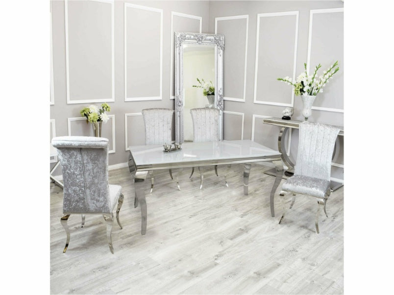 1.8m Louis Dining Set with Nicole Chairs