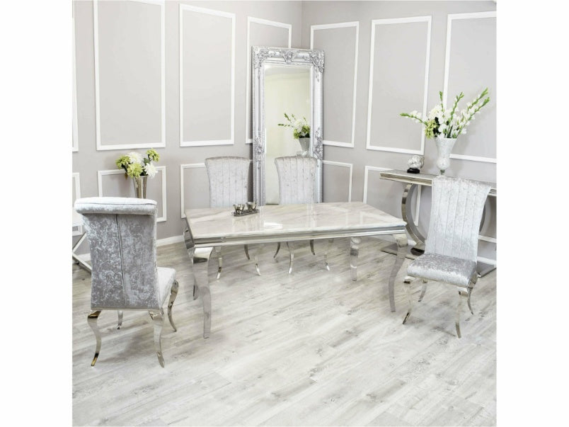 1.4m Louis Dining Set with Nicole Chairs