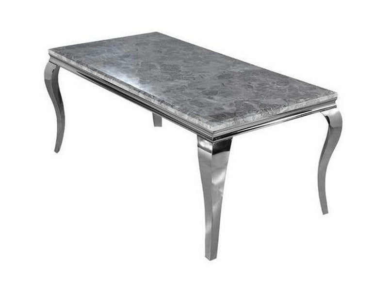 Tribeca Marble & Glass Dining Table