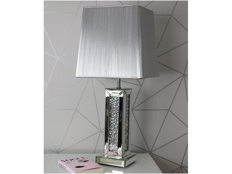 Mocka White Glass Lamp