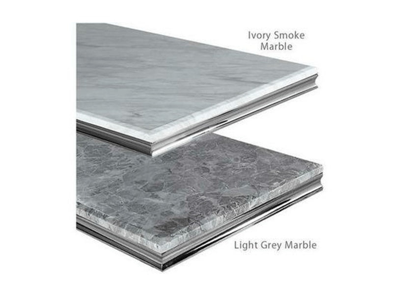 Tribeca Marble & Glass Dining Table