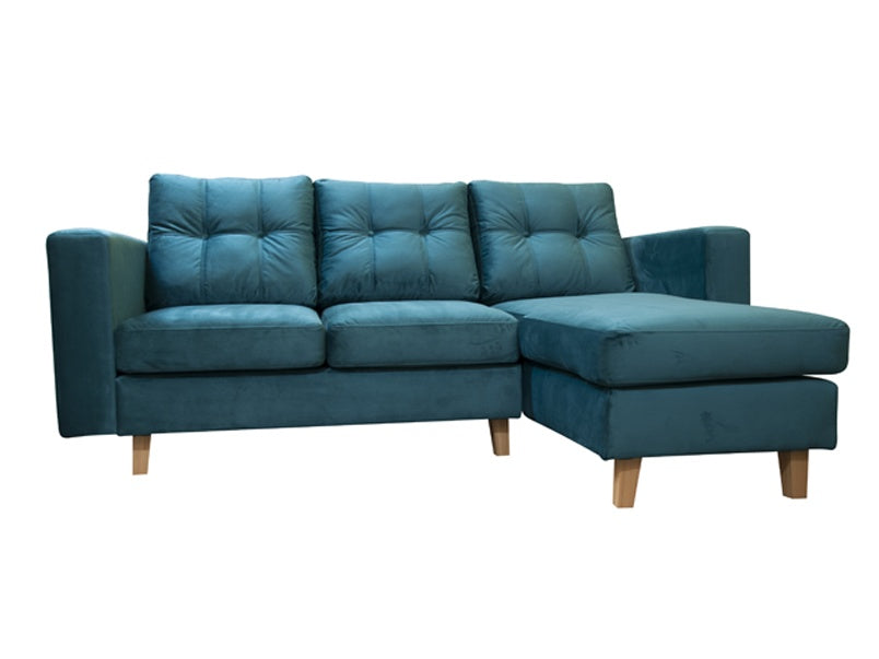 Boston Corner Sofa Plush Velvet