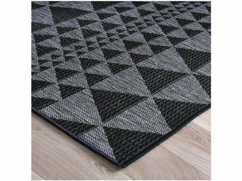 Moda Flatweave Prism Black Rug