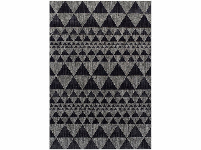 Moda Flatweave Prism Black Rug