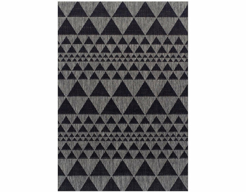 Moda Flatweave Prism Black Rug