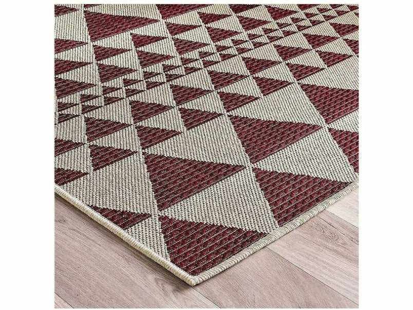 Moda Flatweave Prism Red Rug