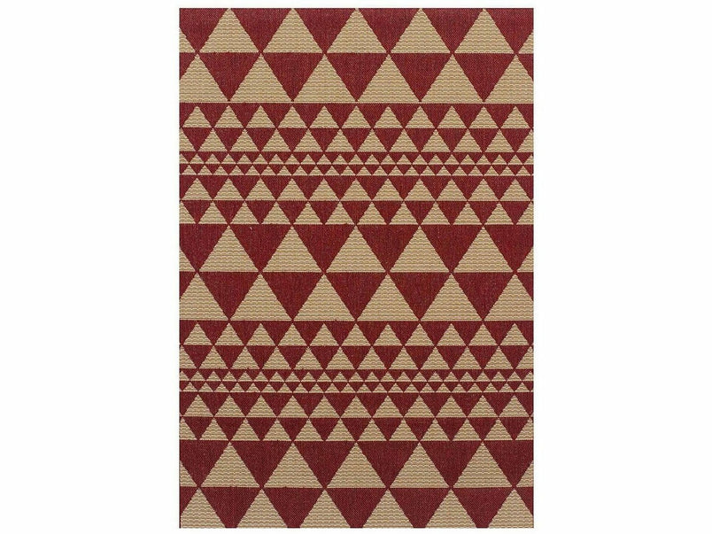 Moda Flatweave Prism Red Rug