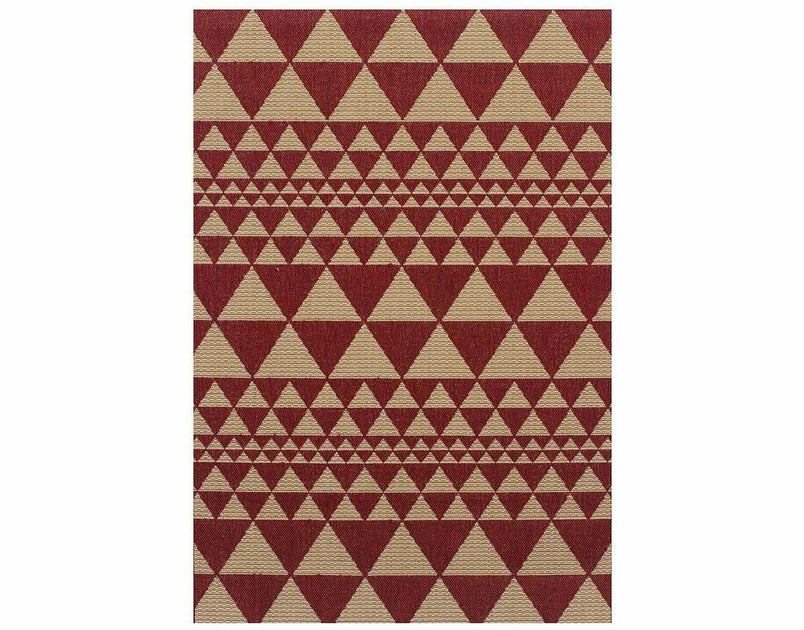 Moda Flatweave Prism Red Rug