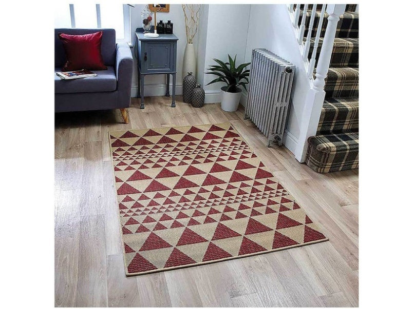 Moda Flatweave Prism Red Rug