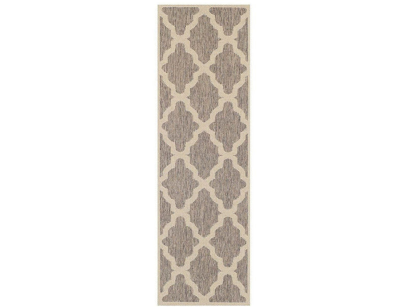 Moda Flatweave Trellis Grey Runner