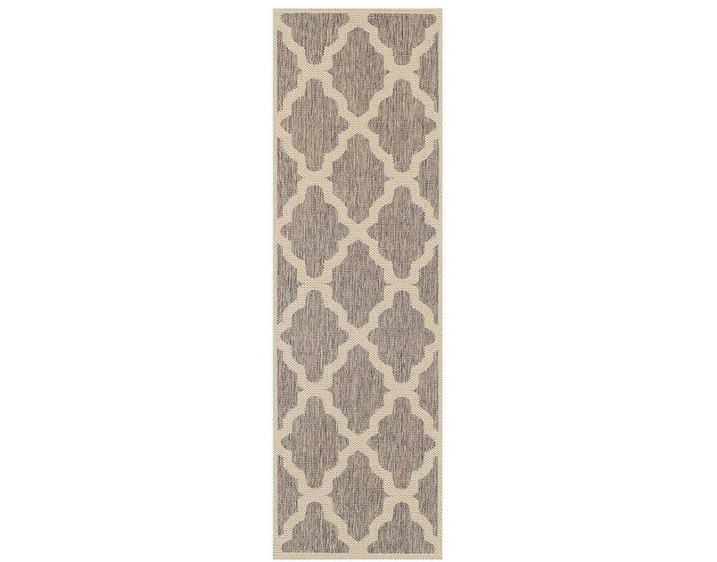 Moda Flatweave Trellis Grey Runner