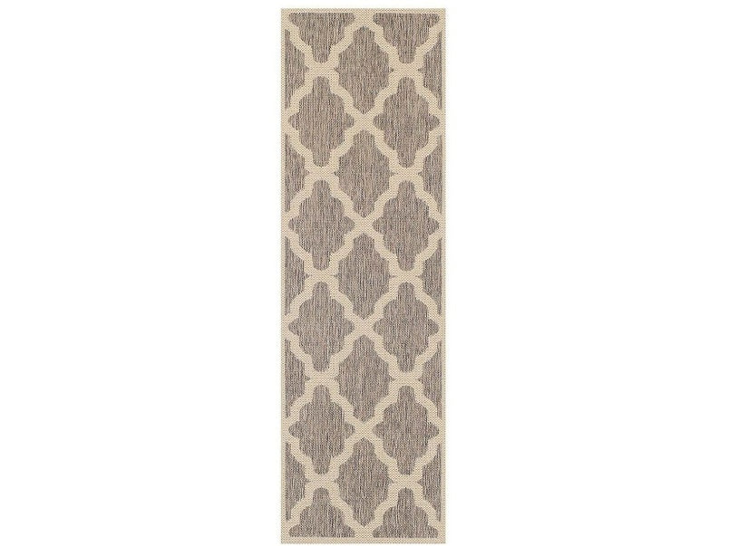 Moda Flatweave Trellis Grey Runner