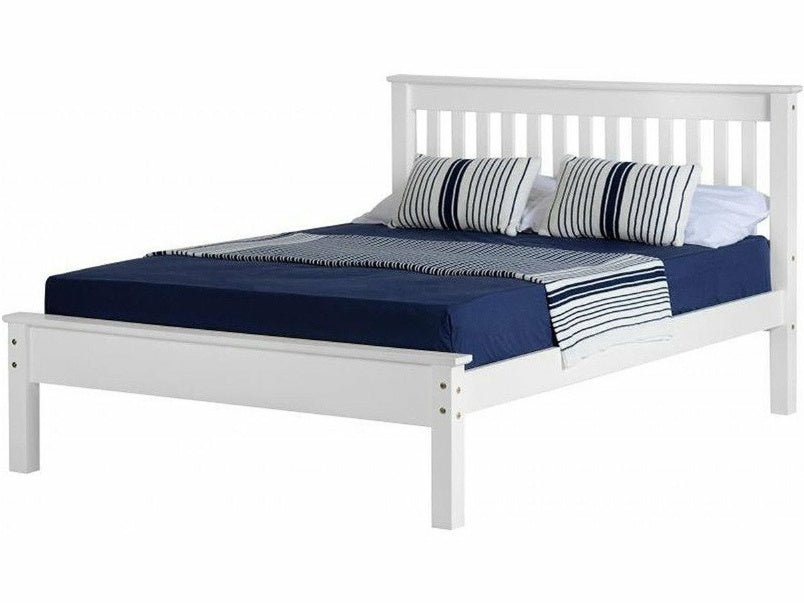 Monaco 5ft Bed Low Foot End in White