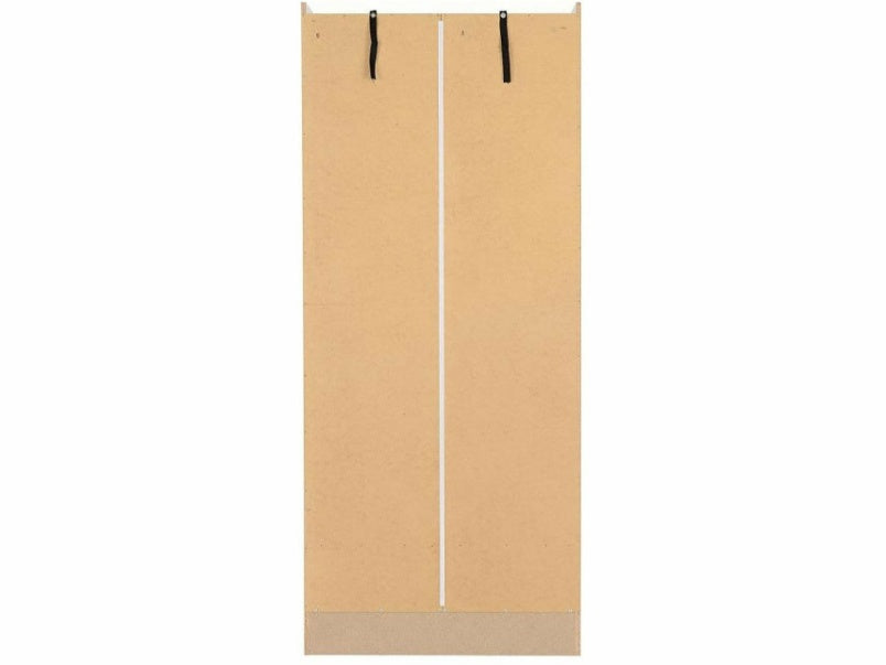 Nevada 2 Door 1 Drawer Wardrobe in White Gloss