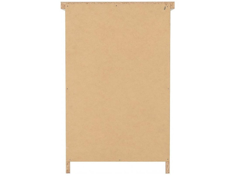 Nevada 3 Drawer Bedside in Oyster Gloss Light Oak Effect Veneer
