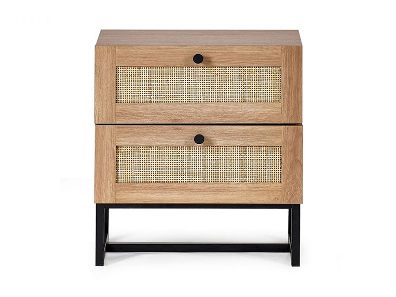 Padstow 2 Drawer Bedside Oak