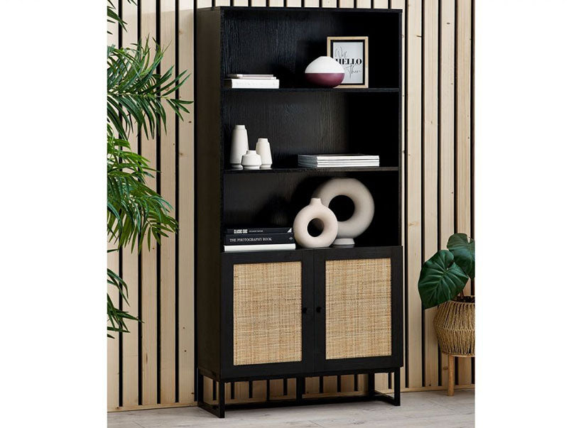 Padstow Tall Bookcase Black