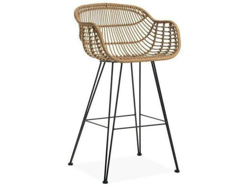 Rafferty Carver Wooden Barstool