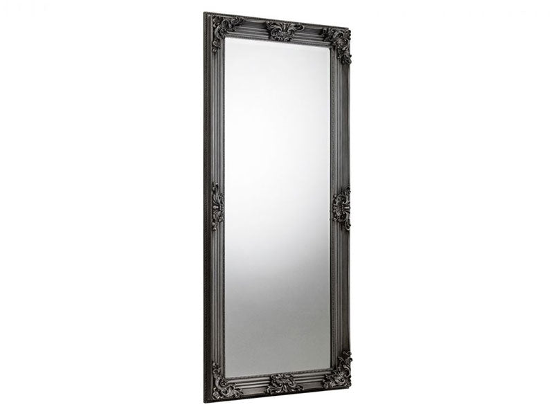 Rococo Pewter Lean-To Dress Mirror Pewter